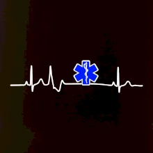 EKG rescue modrá hvězda
