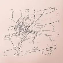 Černobílá mapa Cerhovice 267 61