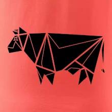 Origami kráva z boku