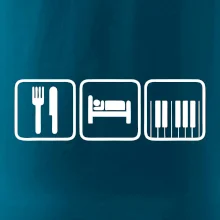Eat sleep piano v řadě