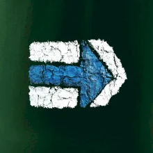 Párová turistická značka modrá