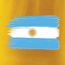 Argentina vlajka kreslená štětkou