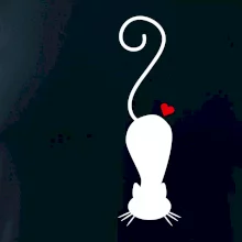 Zamilovaná kočka ležící