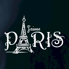 Paris nápis Eiffelovka rovný