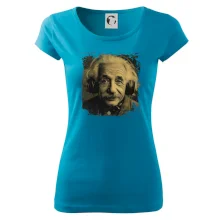 Albert se sluchátky