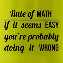 Rule of math Rule of math