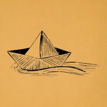 Letní romance - papírová loďka