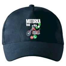 Karikatura motorka chopper volá
