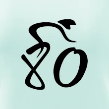 Cyklista slaví osmdesátiny (80)