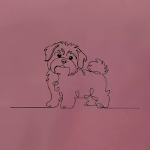 Havanský psík linka jedním tahem