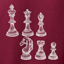 Šachové figurky kreslené