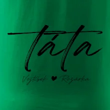 Triko táta psací se jmény dětí