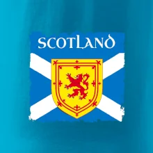 Skotská vlajka s erbem lva