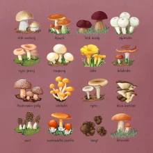 Atlas hub - triko s houbami