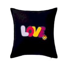 Love nápis s květinou