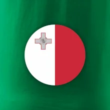 Vlajka Malta kulatá velká