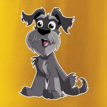 Knírač kreslený sedící