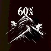 Narozeniny cyklista a lyžař 60