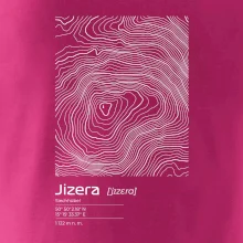 Jizera - vrstevnice v obdélníku