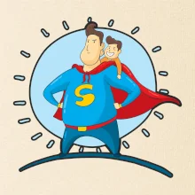 Táta superman - kluk