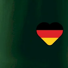 Germany love malé - Německá vlajka