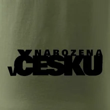 Nápis - Narozena v Česku