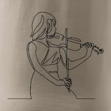 Houslistka jedním tahem