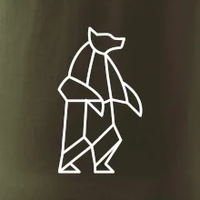 Geometrie lední medvěd stojící