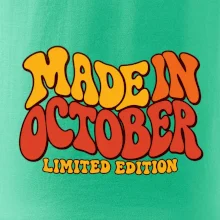 Made in october limited edition retro vlnité písmo