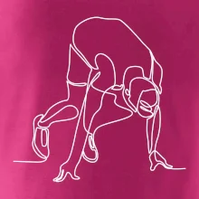 Běžec na startu jedním tahem