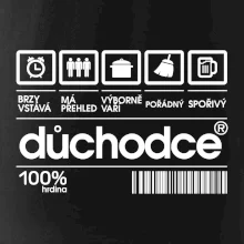 Čárový kód důchodce