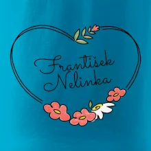 Srdce velké - Tričko se jmény dětí