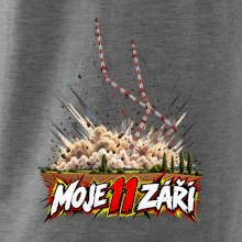 Liblice B pád vysílačů moje 11 září komiksový motiv