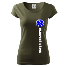 Hvězda života - vlastní nápis vpředu a vzadu