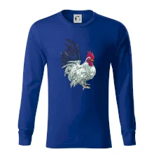 Kohout kreslený bílý