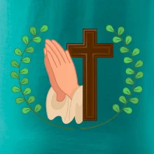 Věnec - kříž a modlení