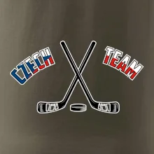 Czech team - hokejky a puk