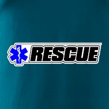 Záchranář rescue kříž modrý