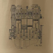 Motor Škoda/ VW 1.9L  TDI ze předu