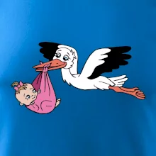 Čáp a miminko - holka (Hana-creative)