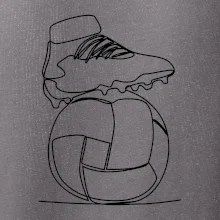 Fotbalový míč kopačka jedním tahem