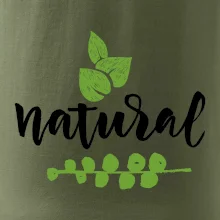 Natural - nápis v listech