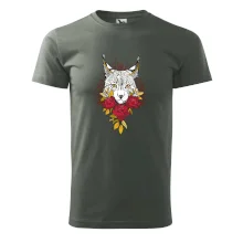 Rys s červenými růžemi  (Pecka design)