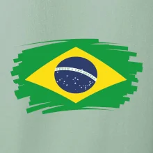 Brazílie vlajka štětkou Brazílie vlajka štětkou