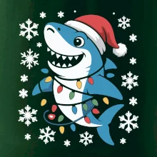 Vánoční žralok a vločky