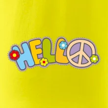 Hello hippie symbol
