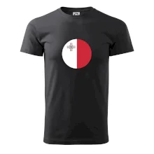 Vlajka Malta kulatá velká