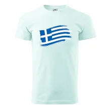 Řecko vlajka - štětkou