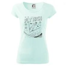 Černobílý skokan fly high