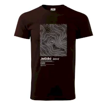 Ještěd - vrstevnice v obdélníku